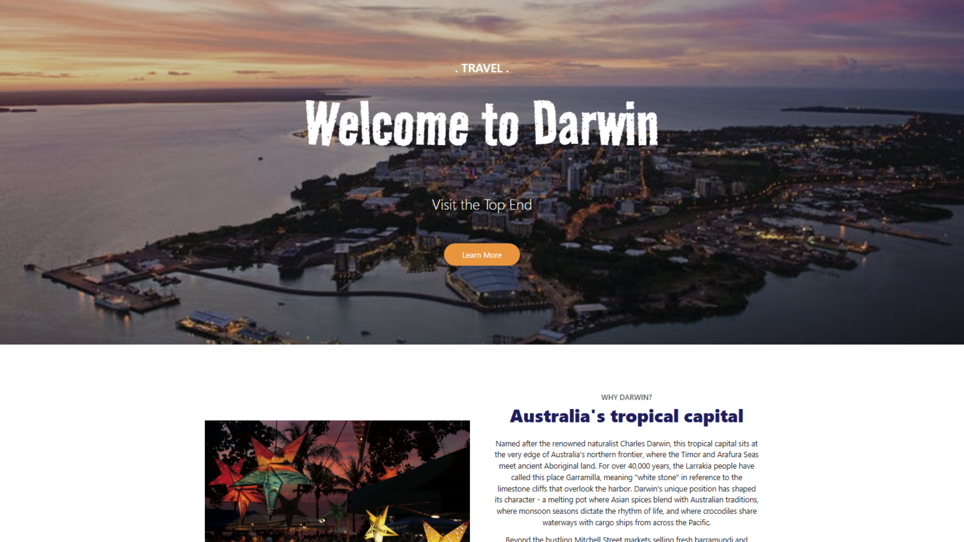 landing page